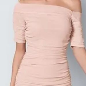 Venus Meshed Ruched Bodycon Dress